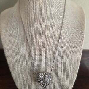 Brighton Anatolia Reversable Crystal Heart Pendant Necklace